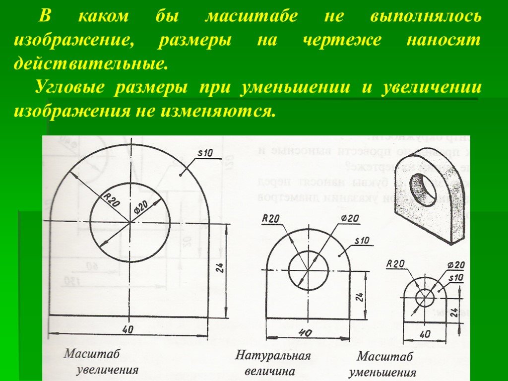 Масштаб чертежа это