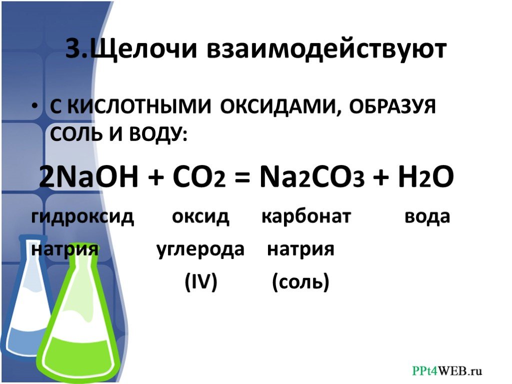 Углекислый газ является окислителем в реакции схема которой co2 naoh nahco3