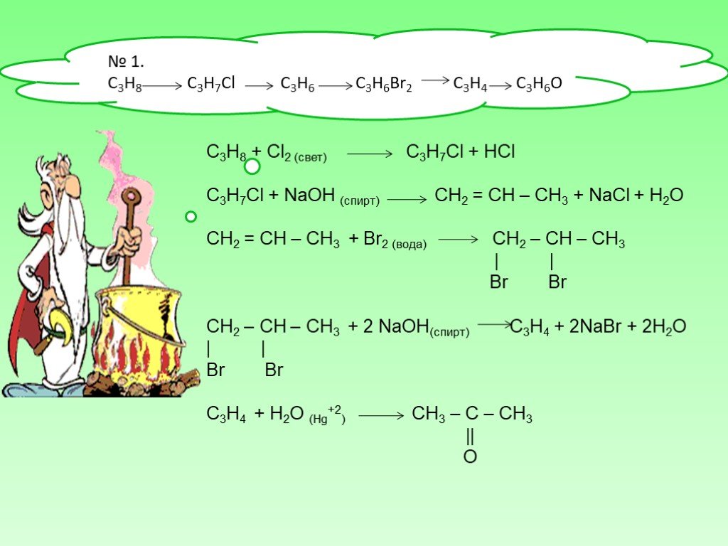 В схеме превращений cl2 hcl h2 h2o naoh