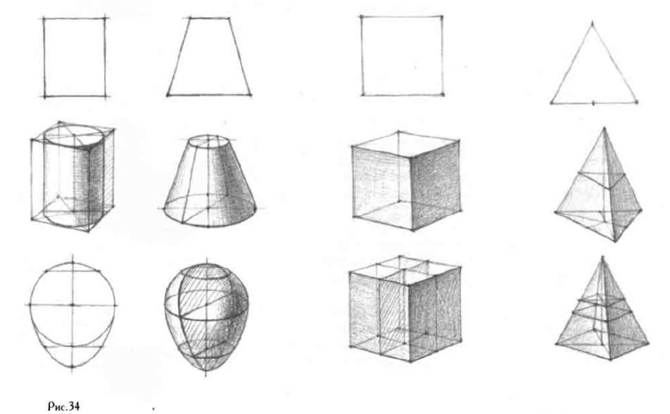 Объемы фигур рисунки. Рисование геометрических тел (Призма, пирамида, куб).. Рисование объемных фигур. Простые фигуры для рисования. Поэтапное рисование геометрических фигур.