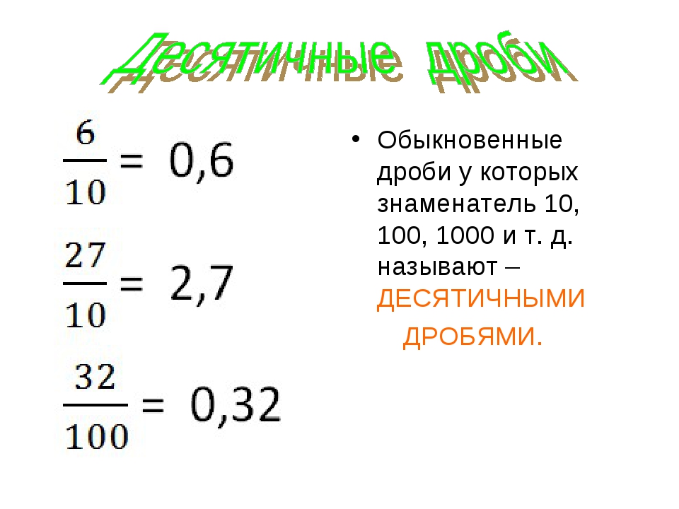 Десятичные дроби картинки