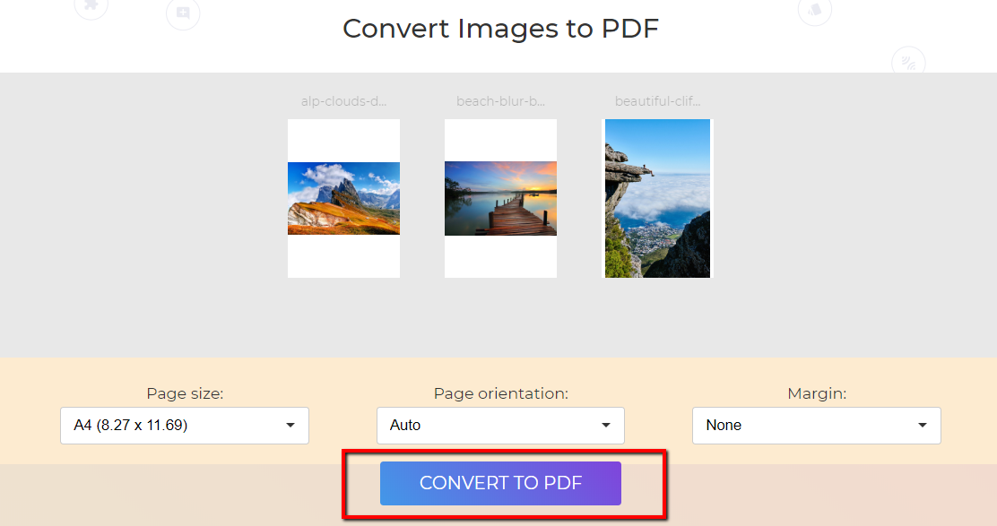 DeftPDF convert image to PDF