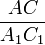 \frac{AC}{A_1C_1}
