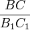 \frac{BC}{B_1C_1}