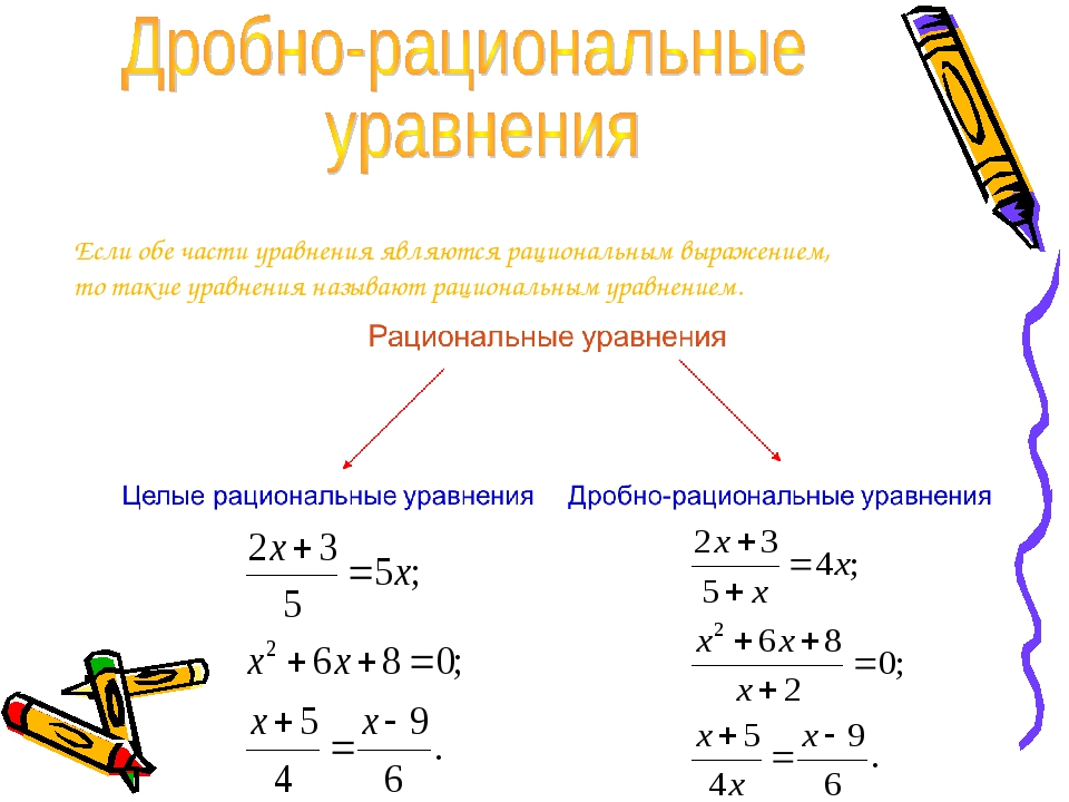 Решить уравнение с дробями класс