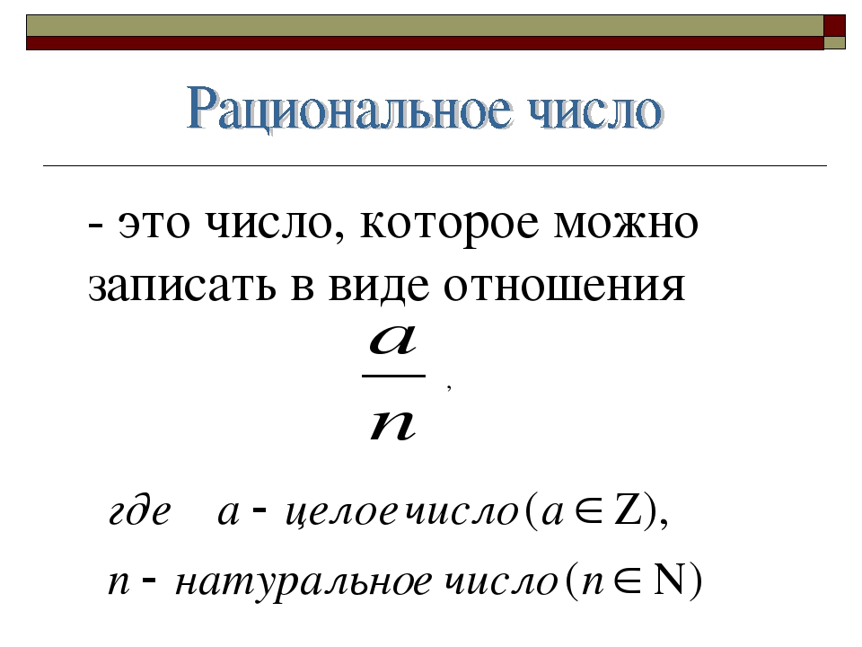 Рациональные числа 6 класс презентация