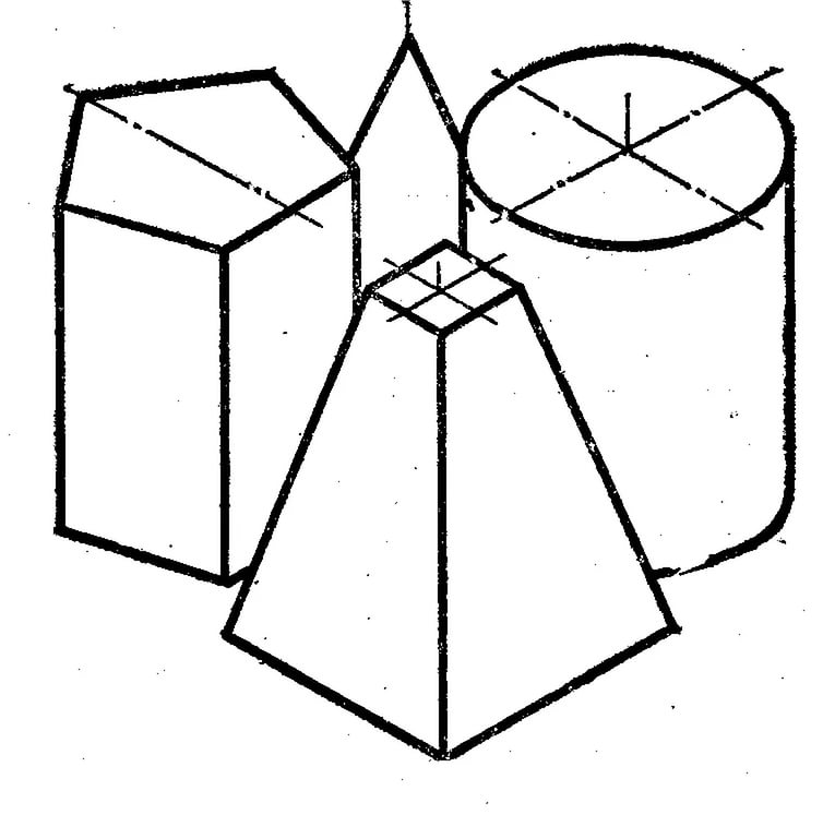 Пространственные фигуры чертеж