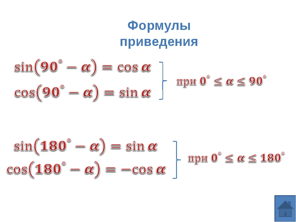 Sin 90 a cos a. Формула приведения косинуса. Формула приведения синуса и косинуса. Формулы тангенса формулы приведения. Синус 2х формула приведения.