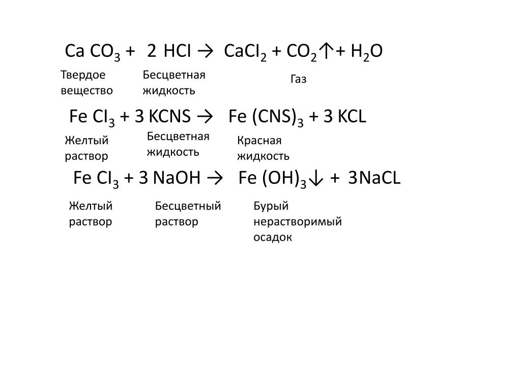 Составьте уравнения химических реакций схемы которых даны ниже ca са