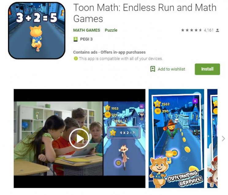 maths games toon math