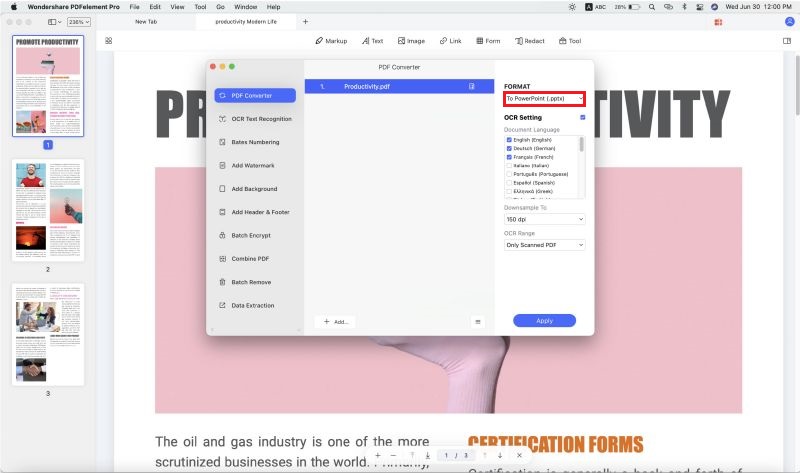 convert pdf to ppt