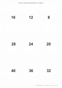 ΠΠ°ΡΡΠΎΡΠΊΠΈ Ρ ΠΎΡΠ²Π΅ΡΠ°ΠΌΠΈ - ΡΠΌΠ½ΠΎΠΆΠ΅Π½ΠΈΠ΅ Π½Π° 4