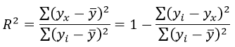 коэффициент детерминации формула