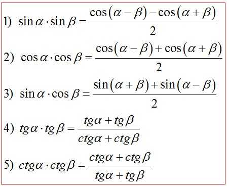 формула четверного угла