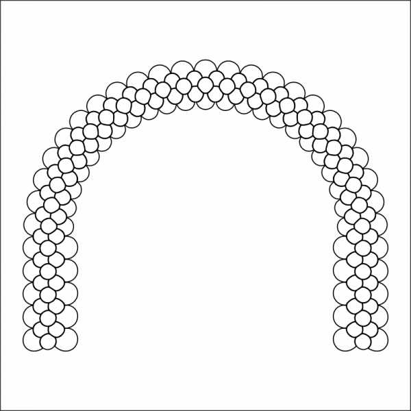 Арка из шаров рисунок